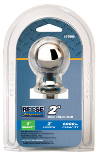 Reese Towpower 74009 2 X 1 Zinc Hitch Ball