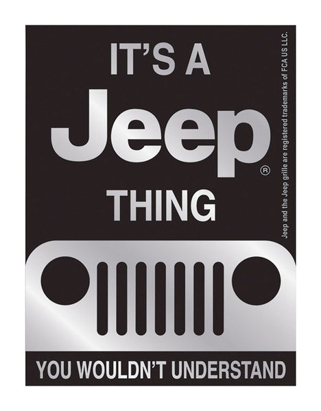 Open Road Brands It's a Jeep Thing Magnet Embossed Tin 1 pk (Pack of 4)