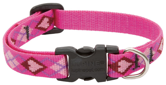 Lupine Collars & Leads 14233 1/2" X 6"-9" Adjustable Puppy Love Design Dog Collar