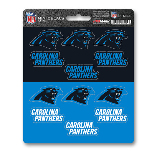 NFL - Carolina Panthers 12 Count Mini Decal Sticker Pack