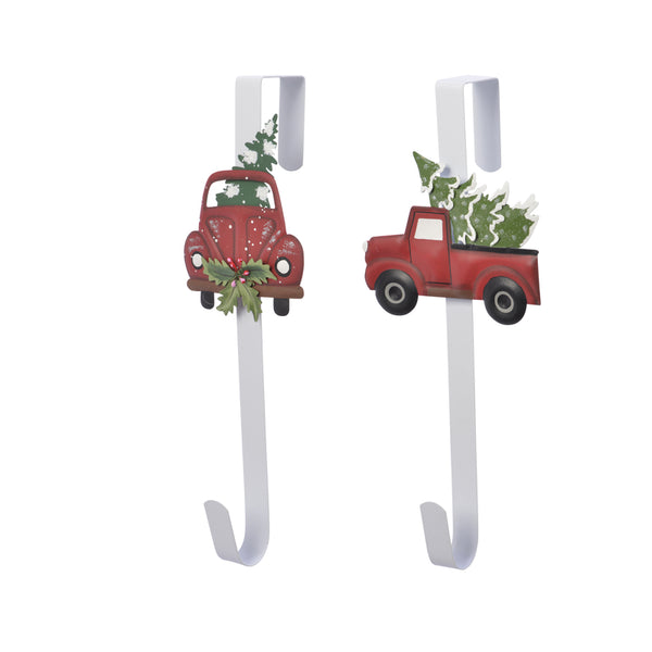 Decoris Pick-up Truck With Tree Wreath Hook (Pack of 24)