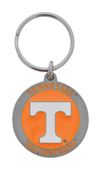Hillman Tennessee Volunteers Metal Silver Decorative Key Chain (Pack of 3).