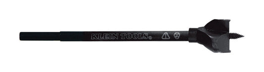 Klein Tools 1-3/8 in.   S X 6 in.   L Steel Wood Boring Bit 1 pc