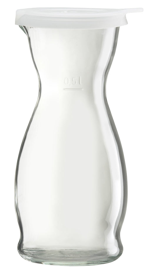 Amici 7AB030 17 Oz Glass Italian Carafe With Lid (Pack of 6)