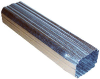 Corrugated Downspout Galvanized, 2 x 3-In. x 10 Ft. (Pack of 10)