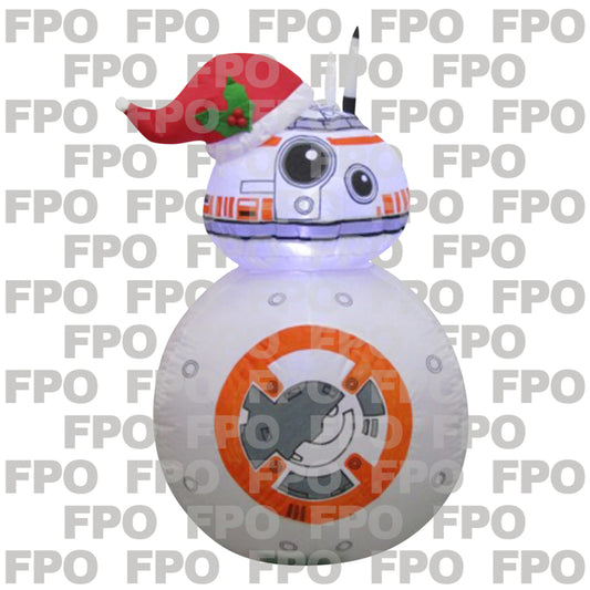 Gemmy  Star Wars BB8 with Santa Hat  Christmas Inflatable  Multicolored  Fabric  1 pk
