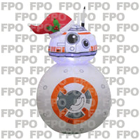 Gemmy  Star Wars BB8 with Santa Hat  Christmas Inflatable  Multicolored  Fabric  1 pk