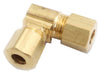 Anderson Metals 3/8 in.   Compression  T X 3/8 in.   D Compression  Brass Elbow