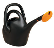 Bloem Llc 20-47287CP 2.6 Gallon Black Plastic Watering Can With Easy Pour