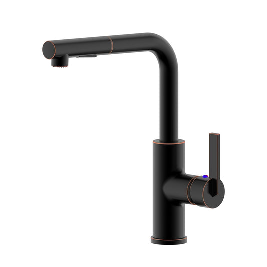 Ultra Faucets Hena One Handle Oil Rubbed Bronze Pull-Out Kitchen Faucet