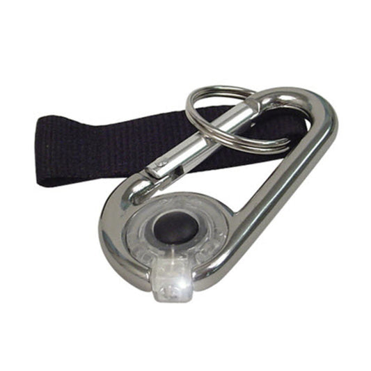 Custom Accessories Aluminum Assorted Carabineer Clip Hook Key Chain w/LED Light