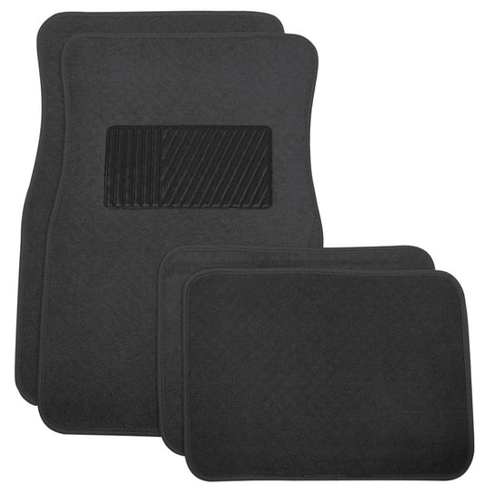 Custom Accessories  Black  4 Piece Carpet Interior  4 pk Universal fit for all vehicles