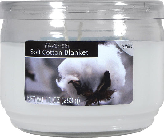 Candle lite 1879250 10 Oz Soft Cotton Scented Jar Candle (Pack of 4)