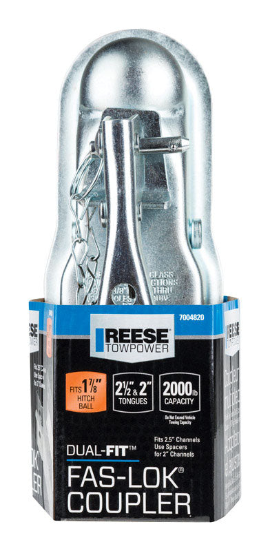 Reese Dual-Fit 2000 lb. cap. 1.87 in. Dual Fit Coupler