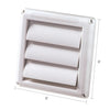 Deflect-O Jordan 4.75 in. L X 4 in. D White Plastic Dryer Vent Cover