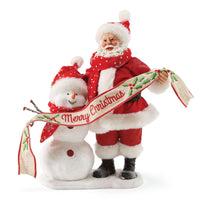 Department 56  Possible Dreams Santa in the Meadow  Christmas Figurine  Multicolored  Fabric  1 pk