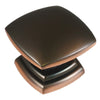 Hickory Hardware Modern Square Cabinet Knob 1-1/2 in. D 1-3/16 in. Oil Rubbed Bronze Brown 1 pk (Pack of 10)