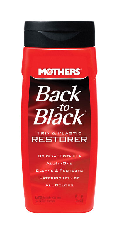 Mothers  Back-To-Black  Plastic  Trim and Plastic Restorer  12 oz. Bottle