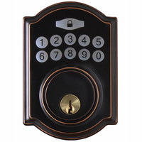 Castle Electronic Deadbolt, Aged Bronze