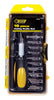 Steel Grip  8 in. Sliding  Hobby Knife Set  Black  16 pc.