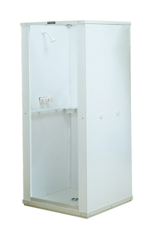 Mustee Durastall 74.75  H X 32 in. W X 32 in. L White Shower Stall