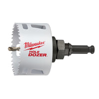 Milwaukee  Hole Dozer  3-1/8 in. Dia. x 1-5/8 in. L Bi-Metal  Hole Saw  1/4 in. 1 pc.