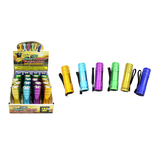 Diamond Visions Crazy Colors 180 lm Assorted LED COB Flashlight AAA Battery
