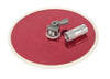 Goldblatt Aluminum Round Rubber Edge Free Spinning Head Radial Sander 9 L in.