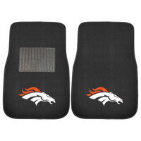 NFL - Denver Broncos Embroidered Car Mat Set - 2 Pieces