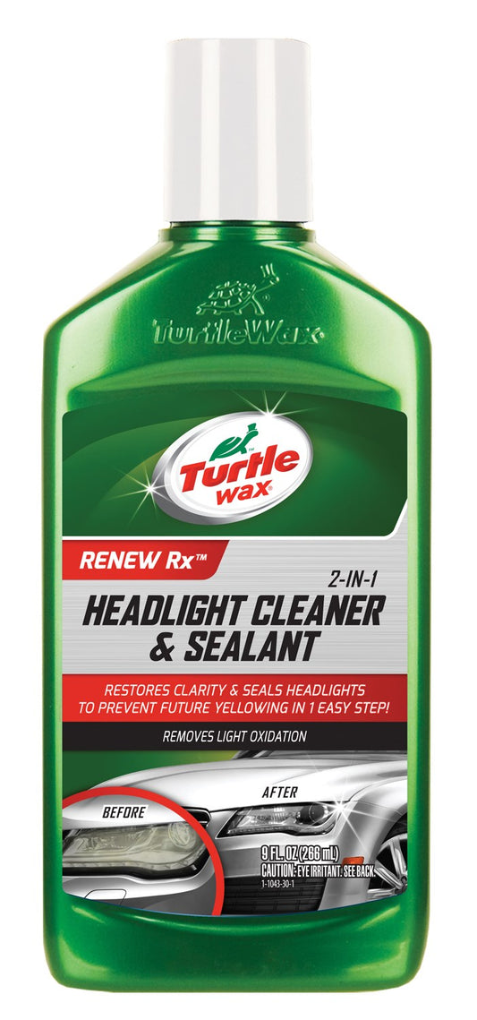 Turtle Wax 2 in 1 Headlight Cleaner and Sealant 9 oz.