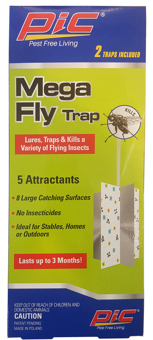 Pic Kng-Trap Mega Fly Trap 2 Trap Kit With 5 Attractants
