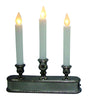 Celebrations Polished Nickel No Scent Auto Sensor Candle 10 in. H