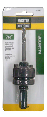 Hole-Saw Mandrel, Quick-Change, 7/16-In.