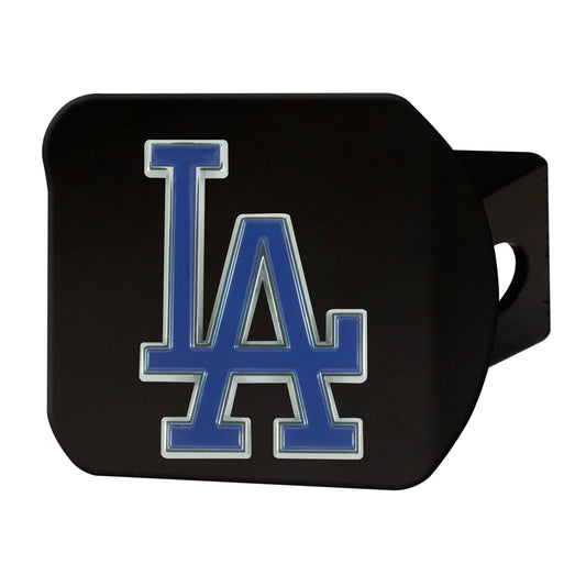 MLB - Los Angeles Dodgers Black Metal Hitch Cover - 3D Color Emblem