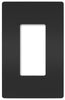 Legrand Radiant Black 1 gang Polycarbonate Screwless Wall Plate 1 each