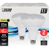 Feit Electric BR40 E26 (Medium) LED Bulb Daylight 65 W 2 pk