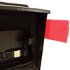Mail Boss  Townhouse  Modern  Galvanized Steel  Wall Mount  Black  Locking Mailbox