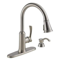 PULL-DOWN KITCHEN FAUCET W/SOAP