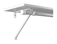 Closet Pro Rod & Shelf Bracket, White