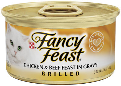 Cat Food, Grilled Chicken & Beef, 3-oz. Can