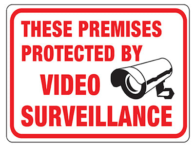 Hy-Ko English Protected by Video Surveillance Sign Plastic 9 in. H x 12 in. W (Pack of 10)