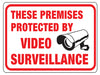 Hy-Ko English Protected by Video Surveillance Sign Plastic 9 in. H x 12 in. W (Pack of 10)