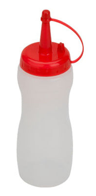 Squeeze Dispenser Bottle, Clear, 8-oz.