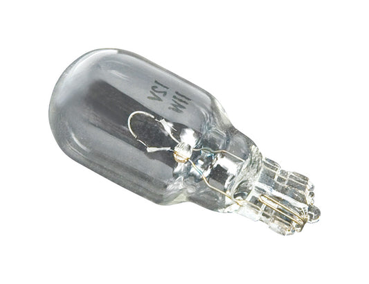 Paradise Wedge White Clear Low Voltage Incandescent Bulb 2500 hr. Life 12V 11W 130 lm.