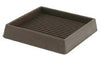 Shepherd Hardware Rubber Furniture Cup Brown Square 3 in. W X 3 in. L 2 pk