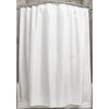 InterDesign 22780 72" X 72" White Carlton Shower Curtain
