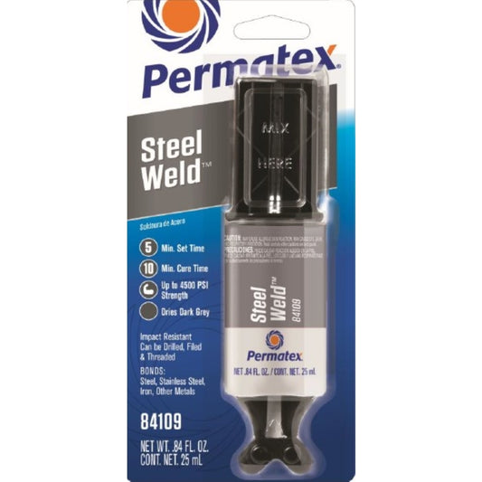 Permatex Steel Weld Automotive Epoxy Liquid 0.84 oz
