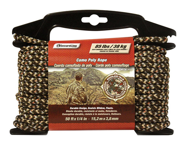 Wellington 1/2 in. D X 100 ft. L Assorted Diamond Braided Poly Rope Wellington 1/2 in. D X 100 ft. L Assorted Diamond Braided Poly Rope