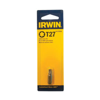 Irwin Torx T27  S X 1 in. L Insert Bit S2 Tool Steel 1 pc