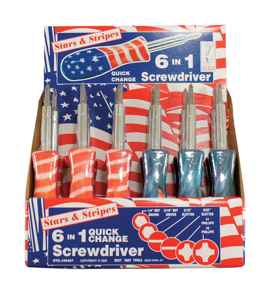 Best Way Tools 1/4 in. x 4 in. L Hex Screwdriver 1 pc. (Pack of 12)
